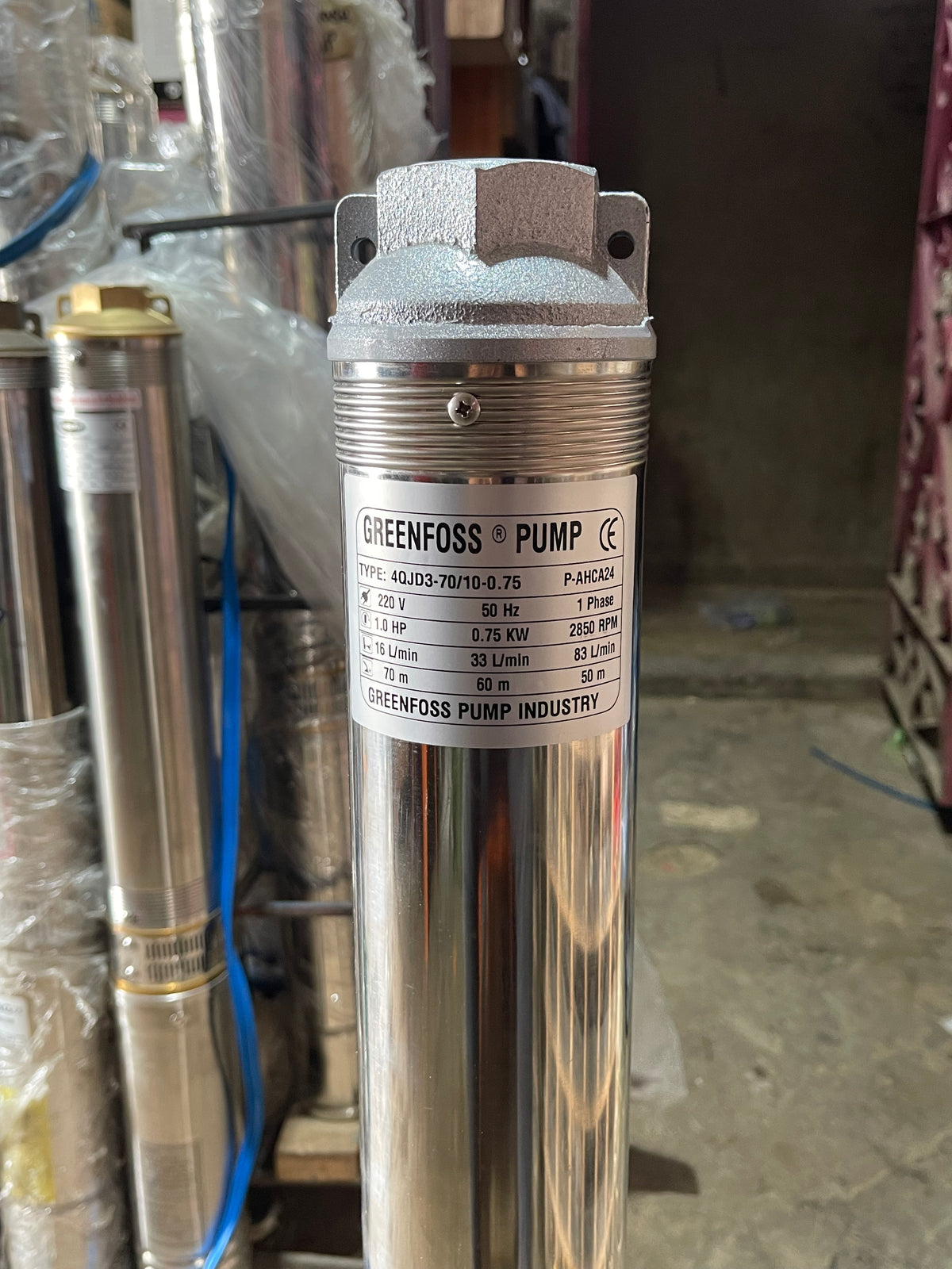 GREENFOSS SUBMERSIBLE PUMP 0.75 KW 1 HP